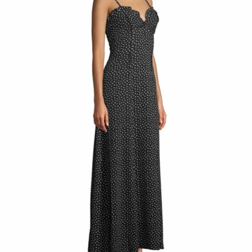 NWT Max Studio Polka Dot Maxi Dress